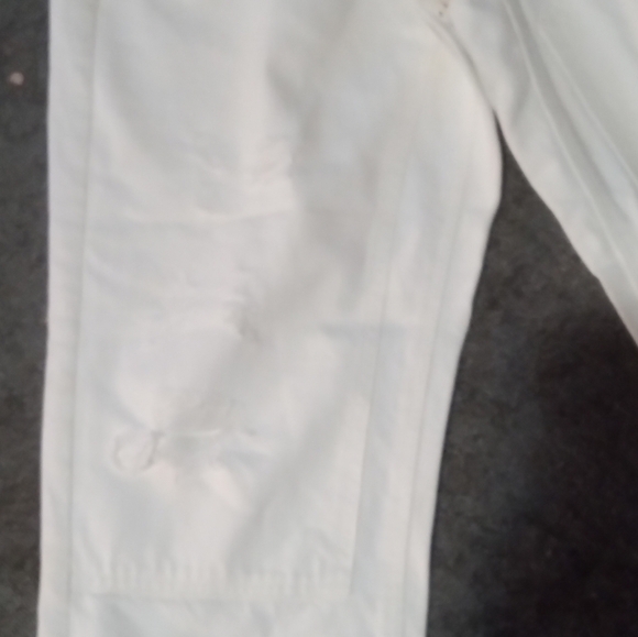 American Eagle Outfitters Women's White Straight Leg Jeans - Picture 2 of 7